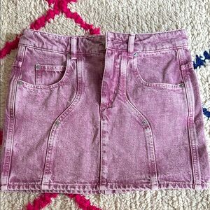 Isabel Marant Pink Denim Skirt